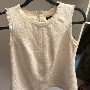 Banana Republic Elegant Cream Sleeveless Top
